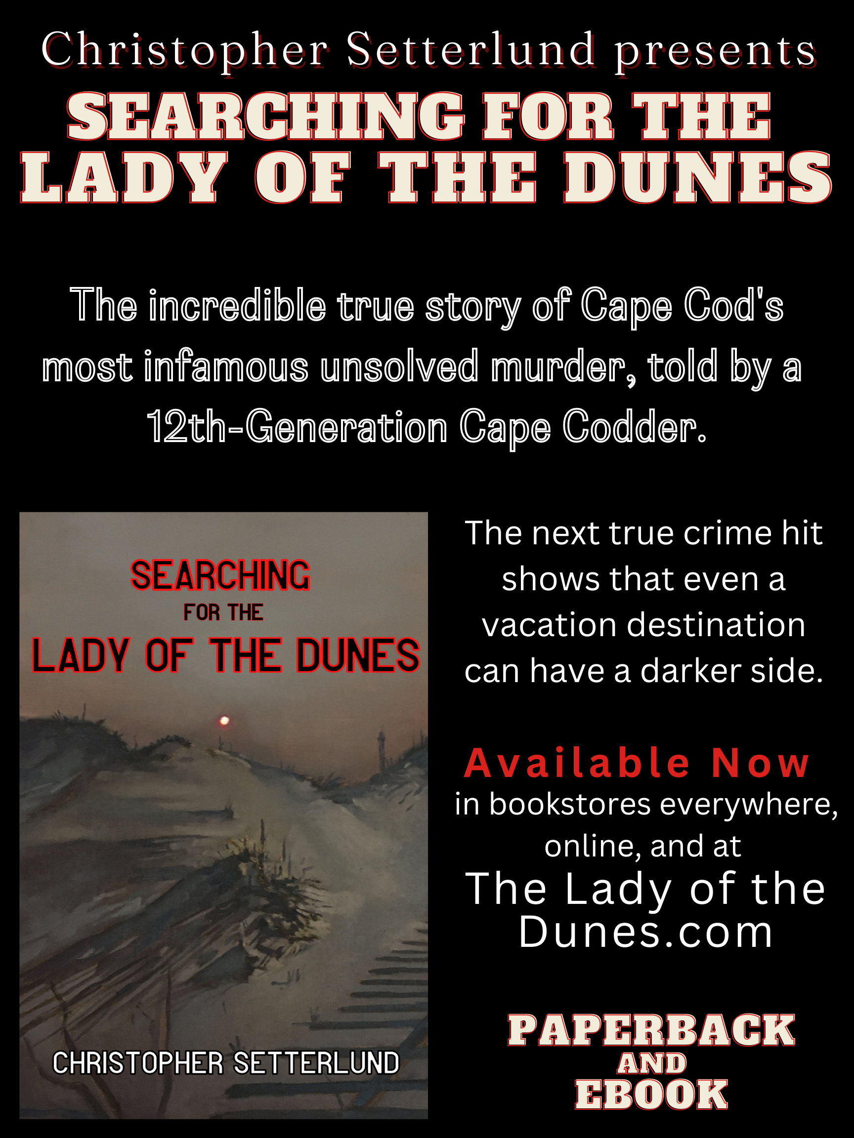 Book cover of Searching for the Lady of the Dunes